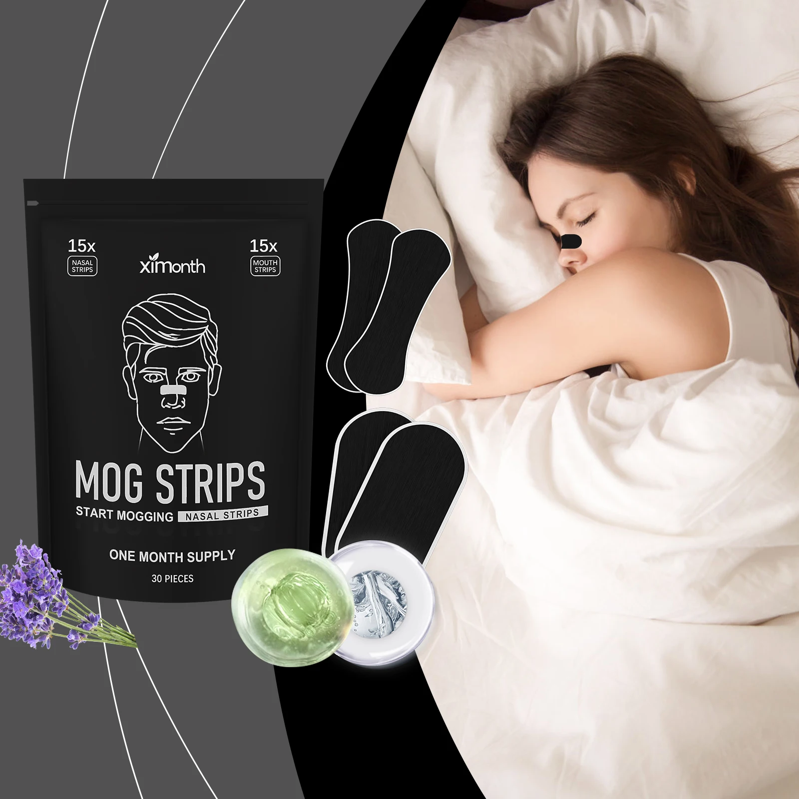 

Anti Snore Patch Improve Sleep Quality Prevent Sleep Mouth Open Lower Snore Frequency Strengthen Nose Breath Snore Silent Patch