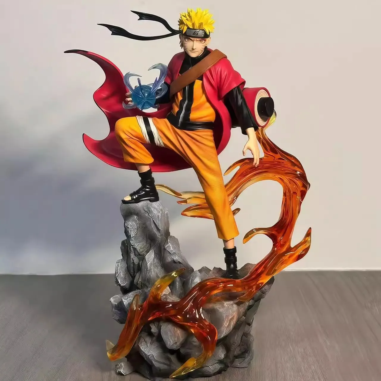22cm Naruto Anime Figur Uzumaki Naruto Uchiha Sasuke Actionfigur PVC-Statue Schreibtisch-Deko Sammlerstück Spielzeug Geschenk