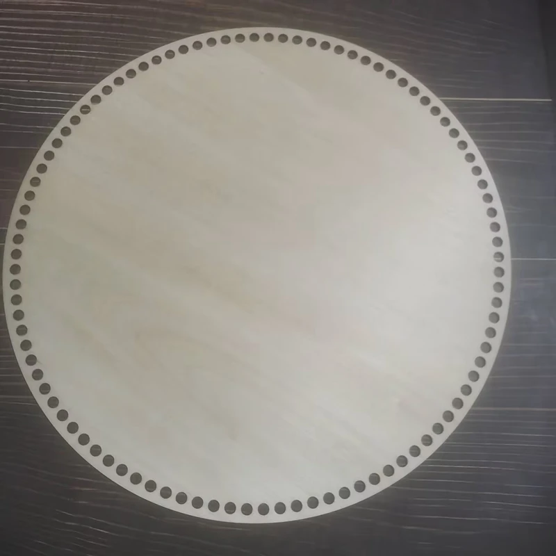 

2pcs Circular 35cm diameter wooden base for crochet basket Round base for crochet basket Circular bottom Crochet basket bottom