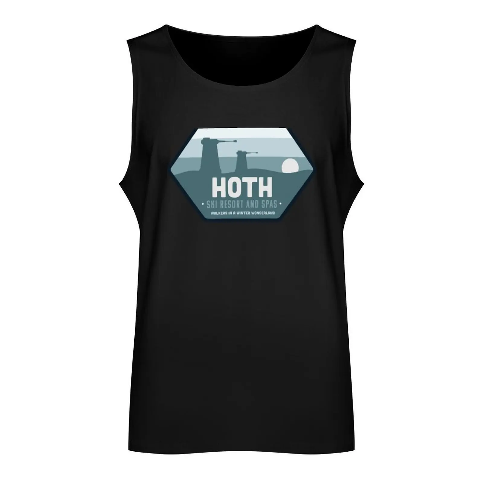 Hoth Ski Resort - Walkers in a Winter Wonderland Tank Top sleeveless vest men sleeveless jackets gym accessories men