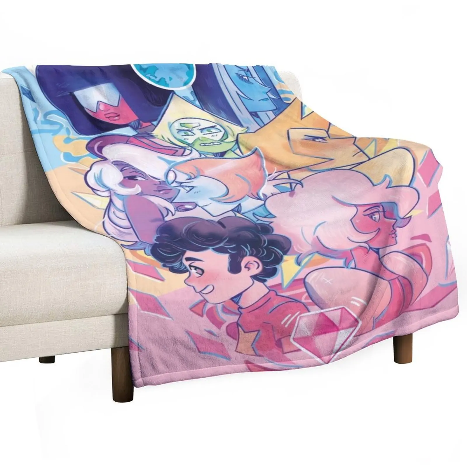 

steven universe Throw Blanket Soft Beds Fashion Sofas Thermals For Travel for winter Blankets