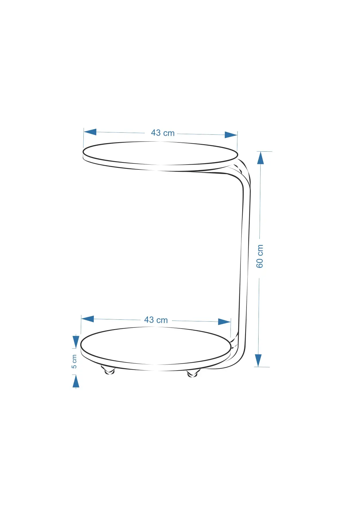 Emr multi-purpose roda mdf ouro branco pé c mesa de centro