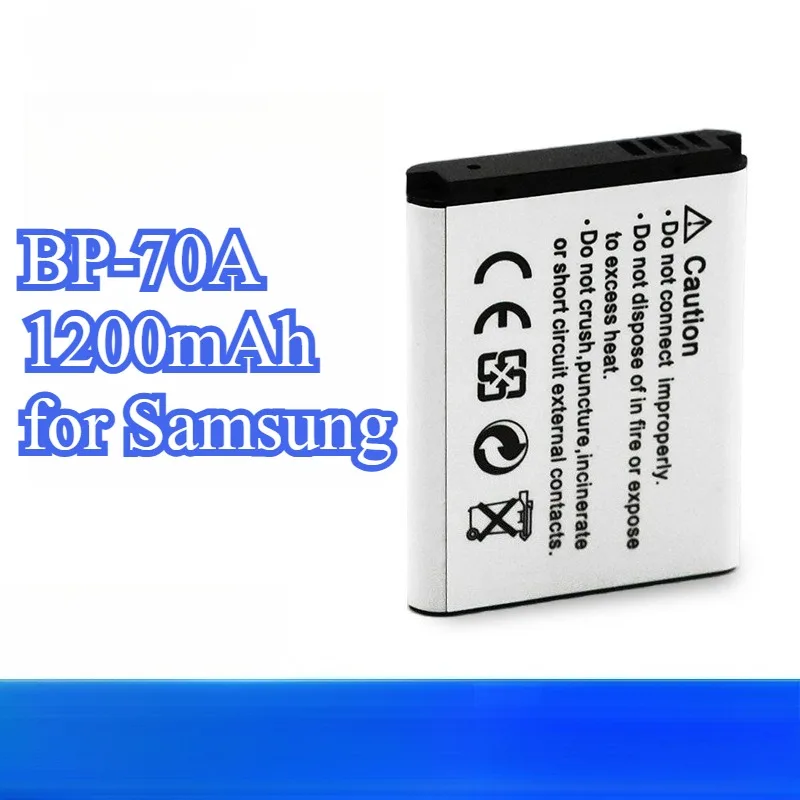BP-70A بطارية 1200mAh لسامسونج ES65 ES70 ES75 ES80 PL80 PL90 PL110 WB30F استبدال لبطارية الكاميرا الرقمية BP70A #1
