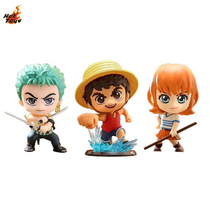 

In Stock Hot Toys Cosbaby One Piece Luffy Zoro Nami Action Figures Toys Collection Gifts