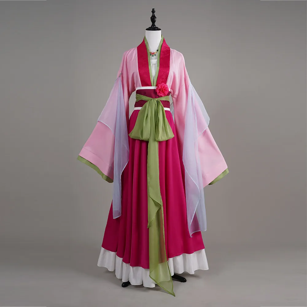 

The Apothecary Diaries Maomao Red Dress Cosplay Costume Girl Elegant Palace Gown Chinese Hanfu Anime Manga Pharmacist ‌