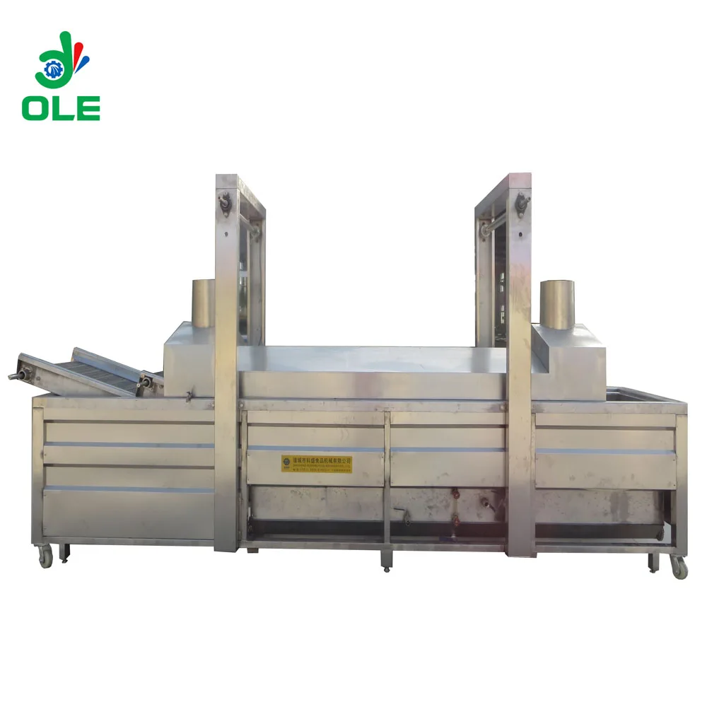 Industrial Continuous Frying Machine Electric Gas Snacks Fryer Machine