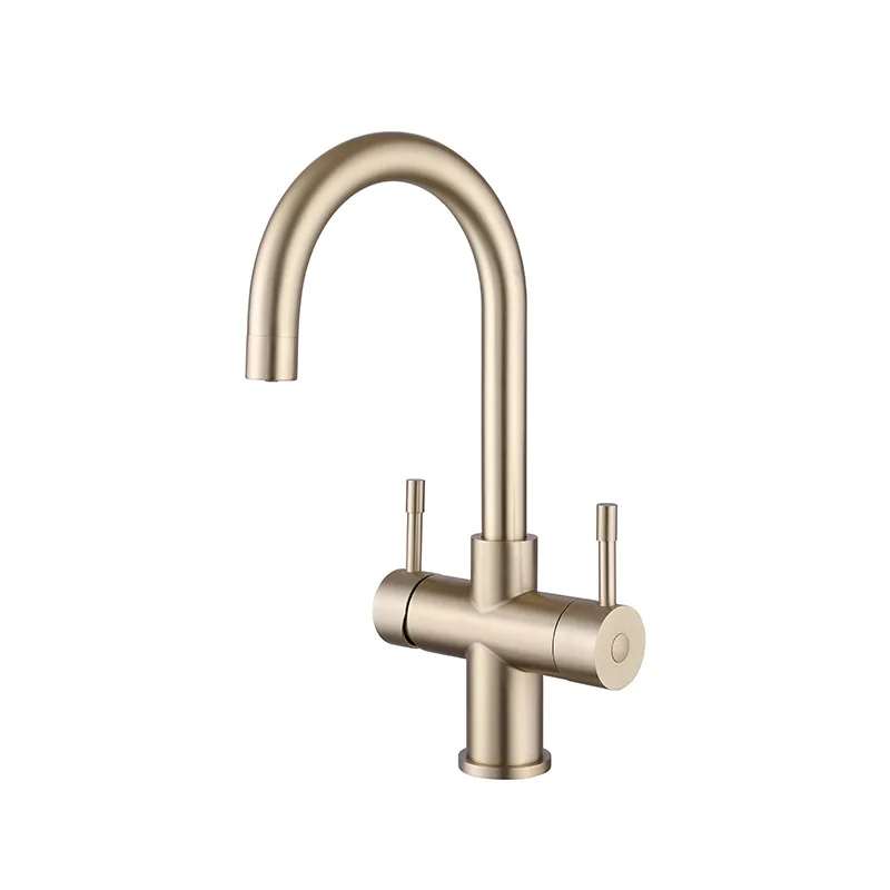 Imagem -05 - Home Direct Drinking Pure Faucet Grupo 304 Ouro Escovado Duplo Uso Frio e Quente Água Fervente da Cozinha Novo