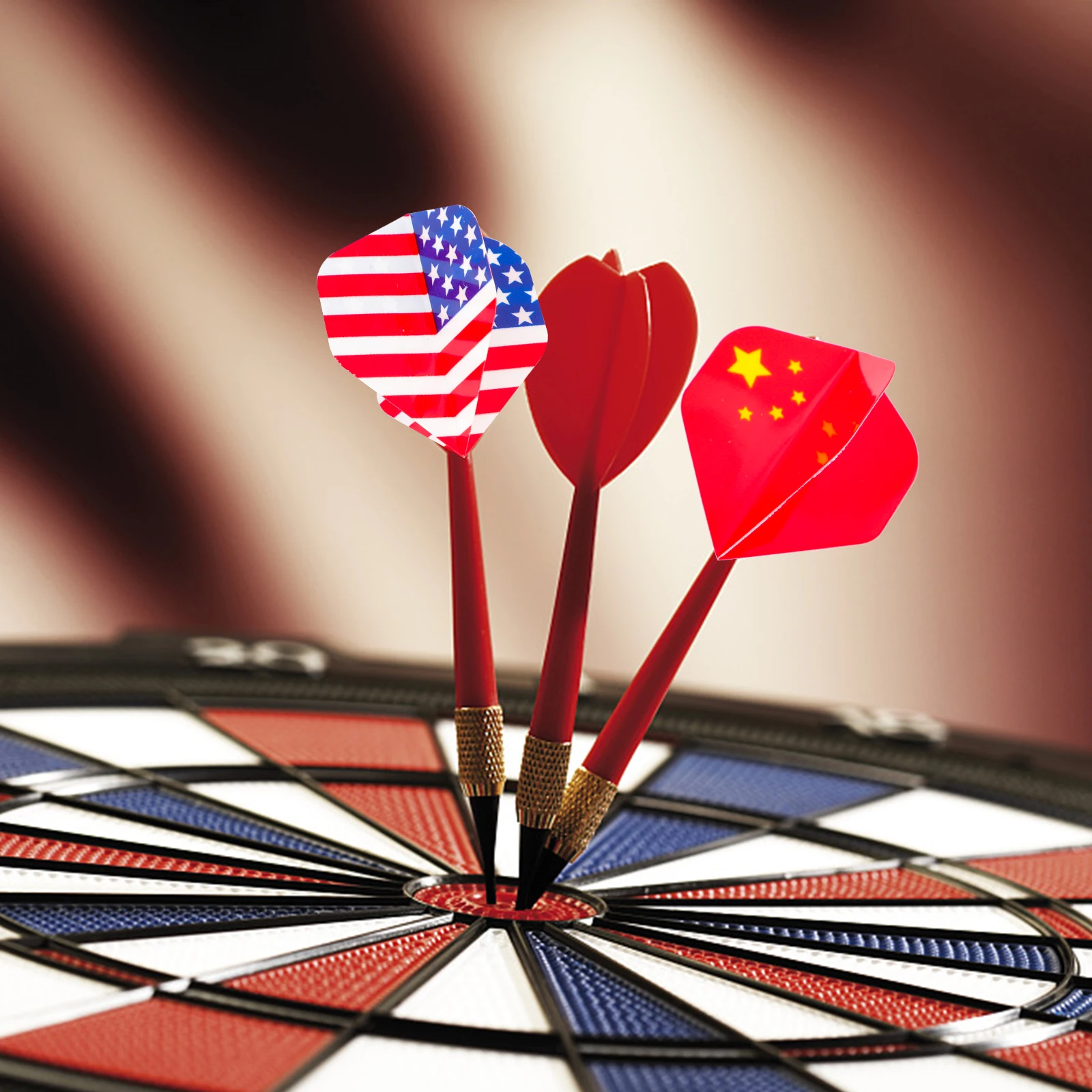 27 Pcs Dart Wings Flight Accessory Tails for Smooth Flying Flag Flights Lightweight Replaceable