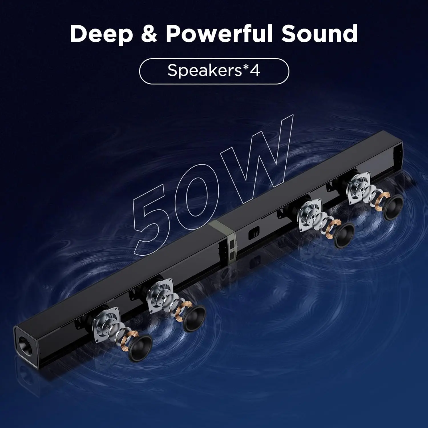 KY2020D Soundbar قابل للفصل للتلفزيون ، القناة ، الصوت المنزلي ، أشرطة الصوت المحيطي ، مع قوس ، بصري ، AUX ، 2 في 1