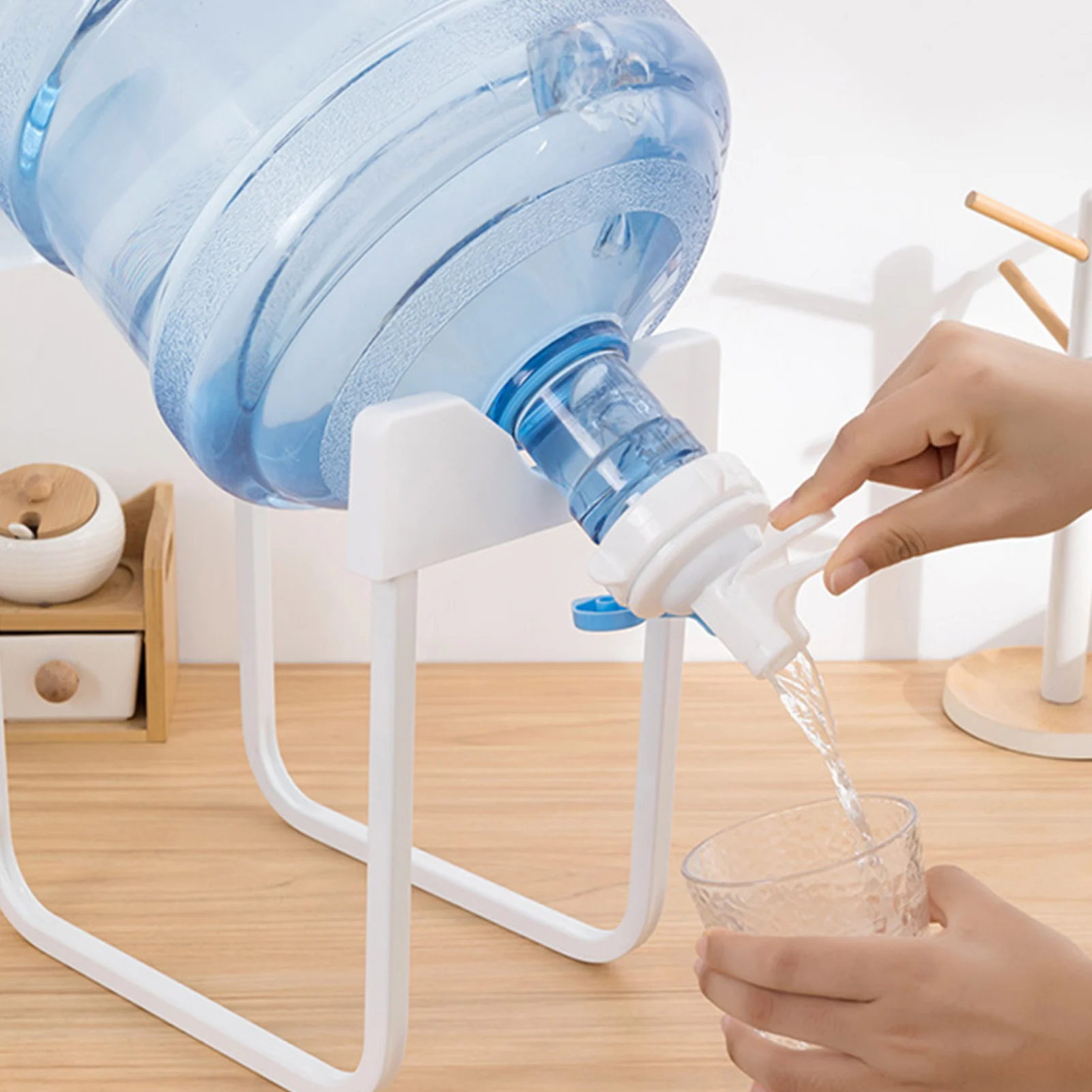

1pc Reusable Plastic Spigot Faucet Water Dispenser Spout Bottle Cap Perfect For Office School Use Portable Water Dispenser Valve