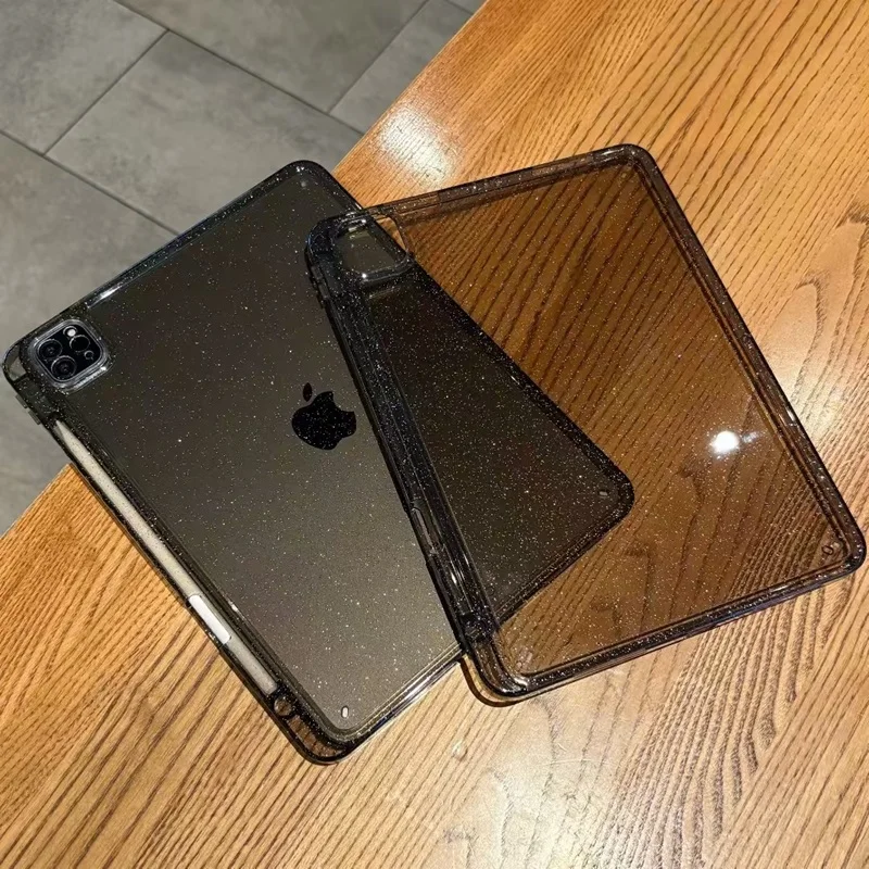 حافظة لامعة لجهاز iPad 11th 11 10th 10.9 Gen ipad Air 4 5 10.9 pro 11 غلاف صلب من الأكريليك iPad air 11 بوصة غطاء متألق لامع #5
