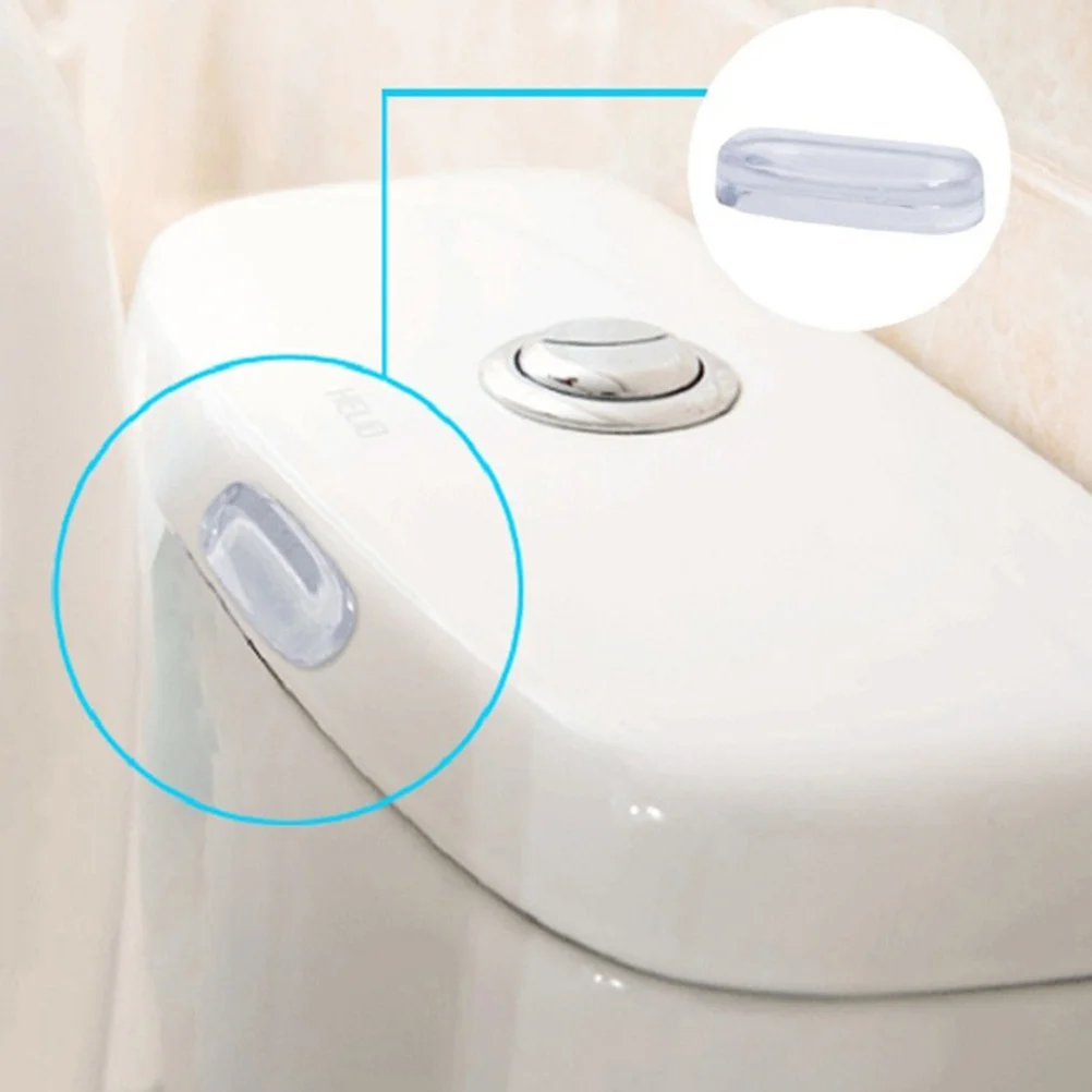 

5Pcs Silicone Toilet Seat Bumpers Transparent Clear Cabinet Door Bumpers Furniture Pads Anti-Collision Noise Reduction