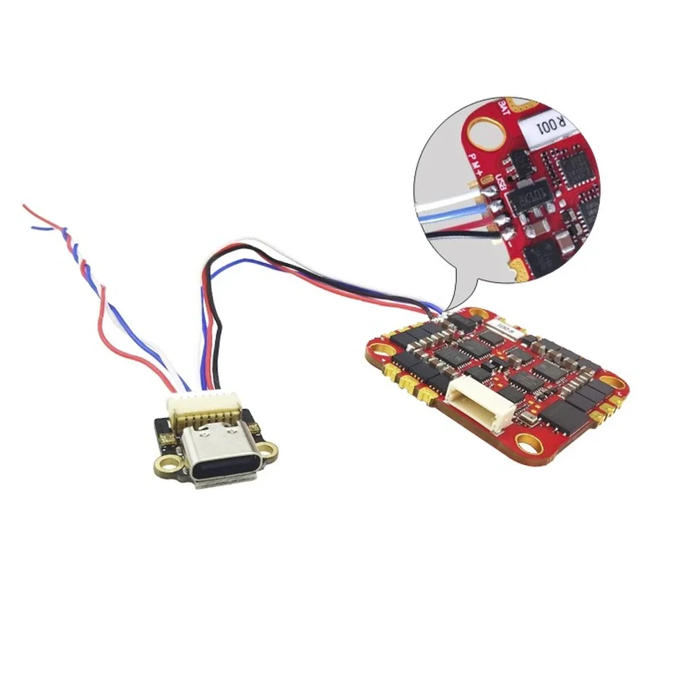 HAKRC F722 AIO Flight Controller W/ BLHELIS 40A 4in1 ESC 2-6S ICM42688 Dual USB BlackBox Czujnik prądu dla RC FPV Racing Drone