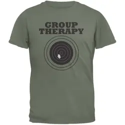 Group Therapy Green Adult T-Shirt  High Quality 100%Cotton Short Sleeve