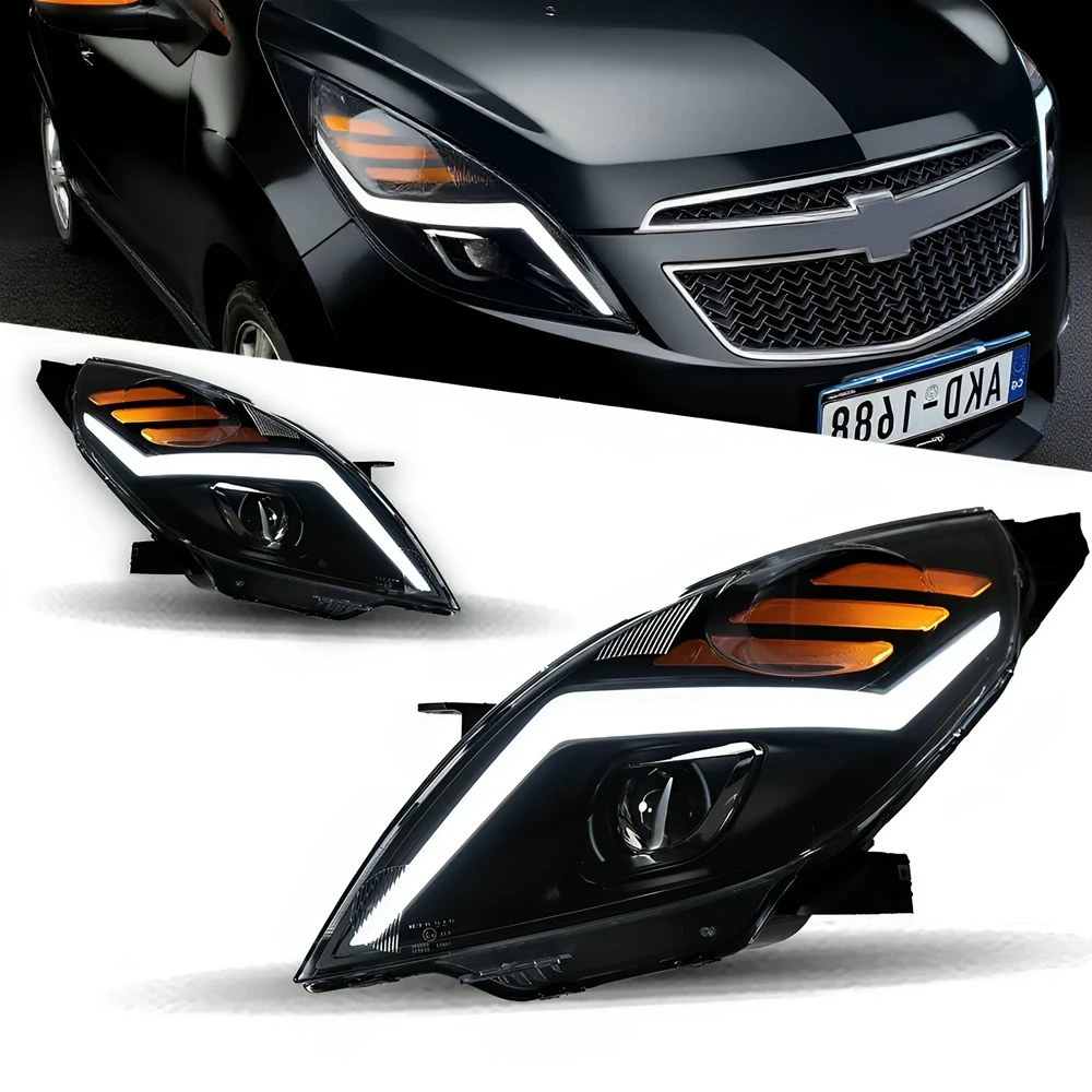 

Car Styling Headlights for Chevrolet Spark LED Headlights 2011-2014 Lamp DRL Signal Projector Lens Automotive Accessories