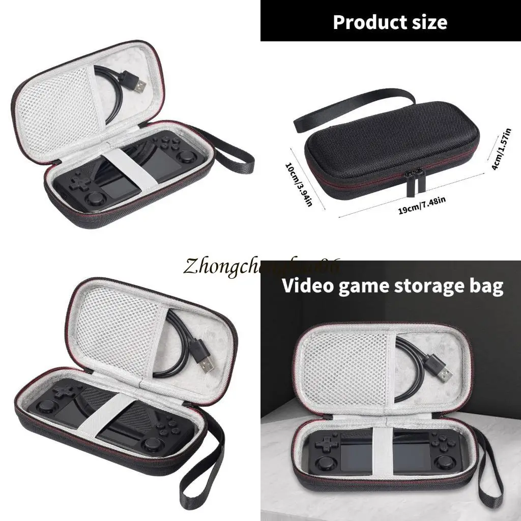 Сумка для хранения сетки с сетчатой карманной корпусом для RG351P RG 351P Game Console Bag 601f