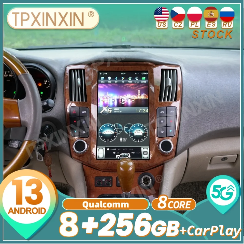 

For Lexus RX300 RX330 RX350 RX400h Toyota Harrier 2004~2008 Android Car Radio Automotive Multimedia Player GPS Navi Head Unit