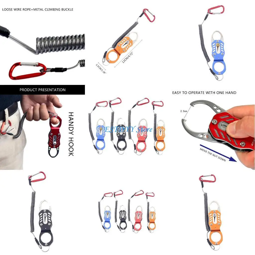 

G6DE Non-Slip Fish Hook Remover Fishing Tackle Gripper Lightweight for