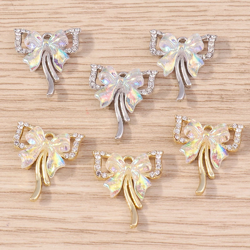 5 Stuks 16X18Mm Schattige Kristallen Strik Bedels Hangers Voor Sieraden Maken Oorbellen Kettingen Armbanden Diy Ambachten Accessoires