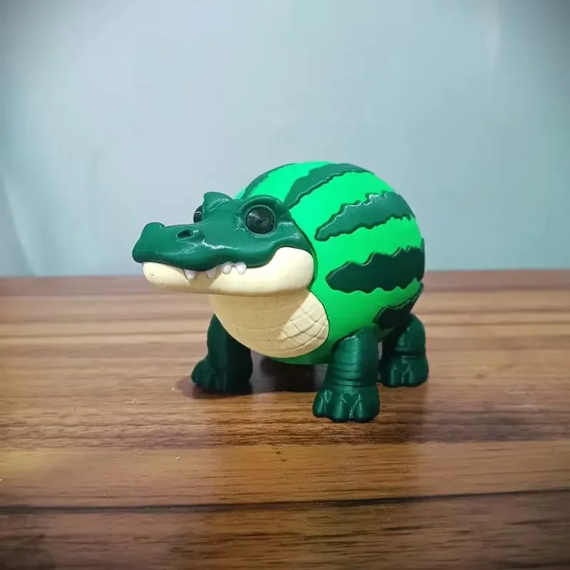 ثلاثية الأبعاد الطباعة Brainrot الثلاجة الجمل الشكل اللعب البطيخ التمساح الأسماك القط نموذج ديكور سطح المكتب دمية حلية الهدايا #4