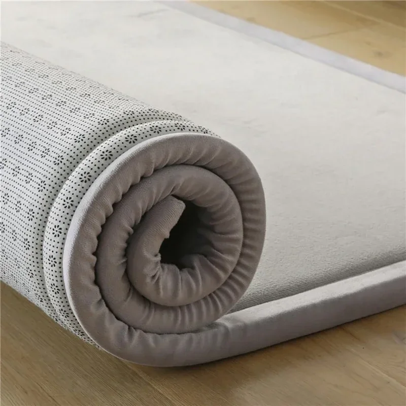 Large Tatami Carpet for Living Room Kids Baby Crawling Bedroom Floor Mats Thick Play Mats Coral Fleece Soft Mattress Carpet Rugs