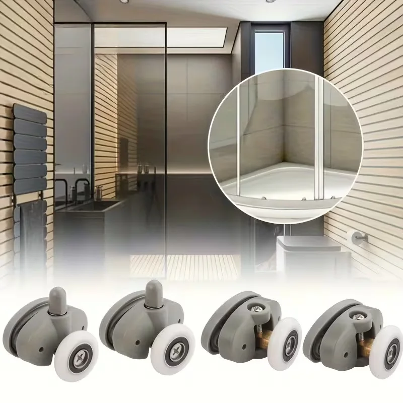 19Mm 20Mm 23Mm 25Mm Pulley Upper Part Or Lower Part 4pcs  Bathroom Door Additions Shower Door Enclosures Rollers Diameter