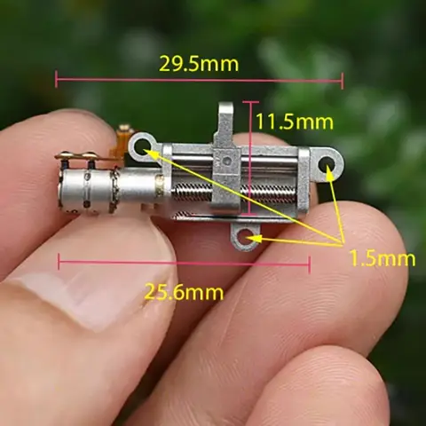 Micro Tiny 5mm Precision Planetary Gearbox Gear Stepper Motor 2-phase 4-wire Stepping Motor Linear Screw Metal Slider