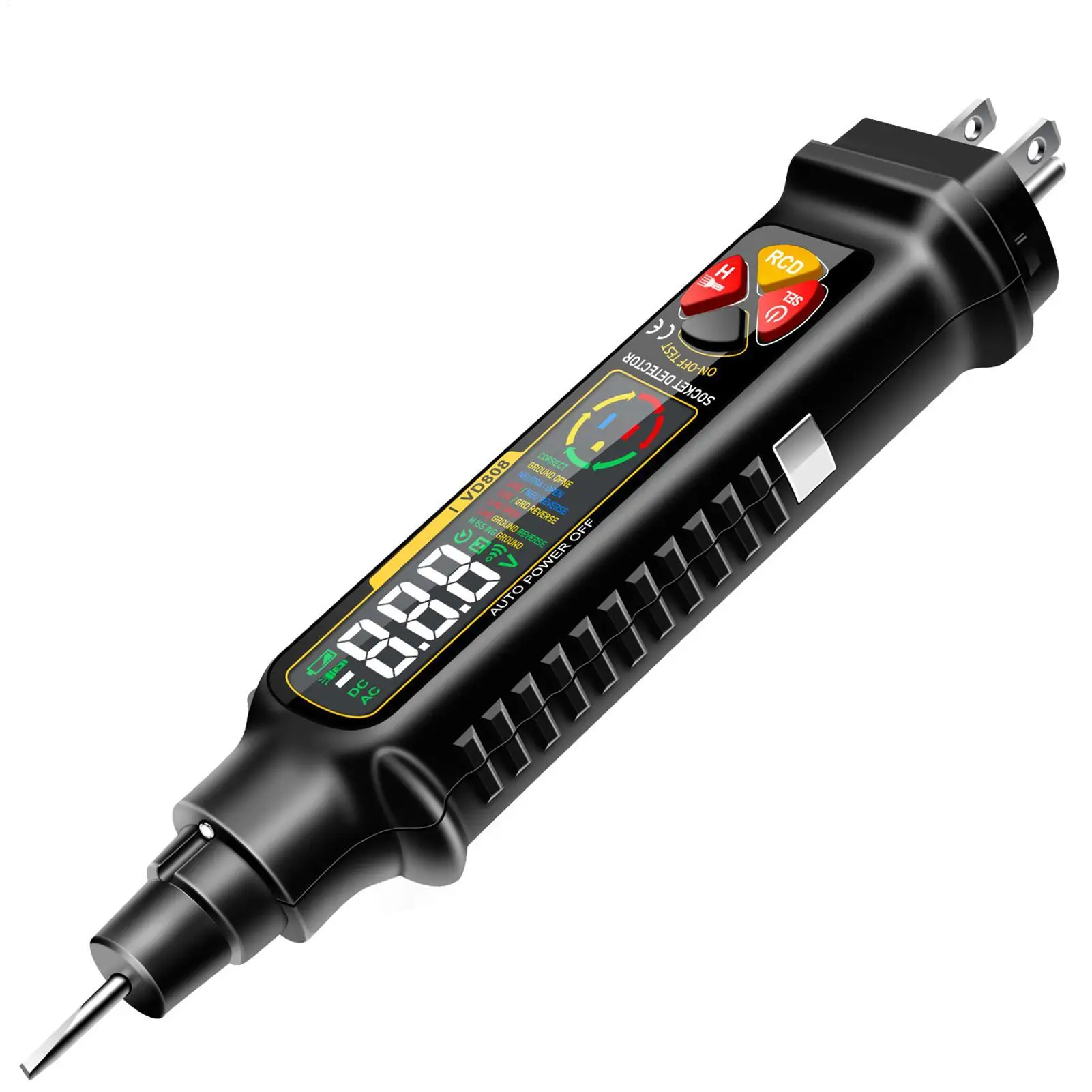 Outlet Tester Met LED Display & Licht Slimme Meter 2-300V Rv Circuit Analyzer Voor Thuis Elektrische Power Rv Camper Trailer