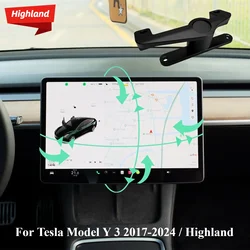 Supporto inclinabile girevole per schermo per rotazione Display schermo di controllo centrale Tesla per modello Y 2020-2024 modello 3 2017-2023 2024