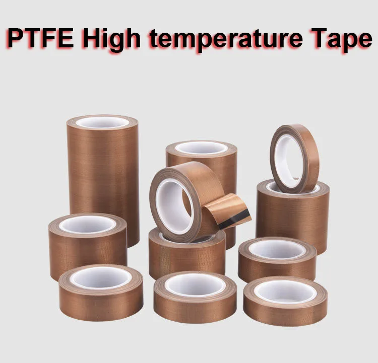 

High Temperature Resistance Tape 300° C PTFE Cloth Heat Insulation Adhesive Sealing Machine Self-adhesive Waterproof Tapes Roll