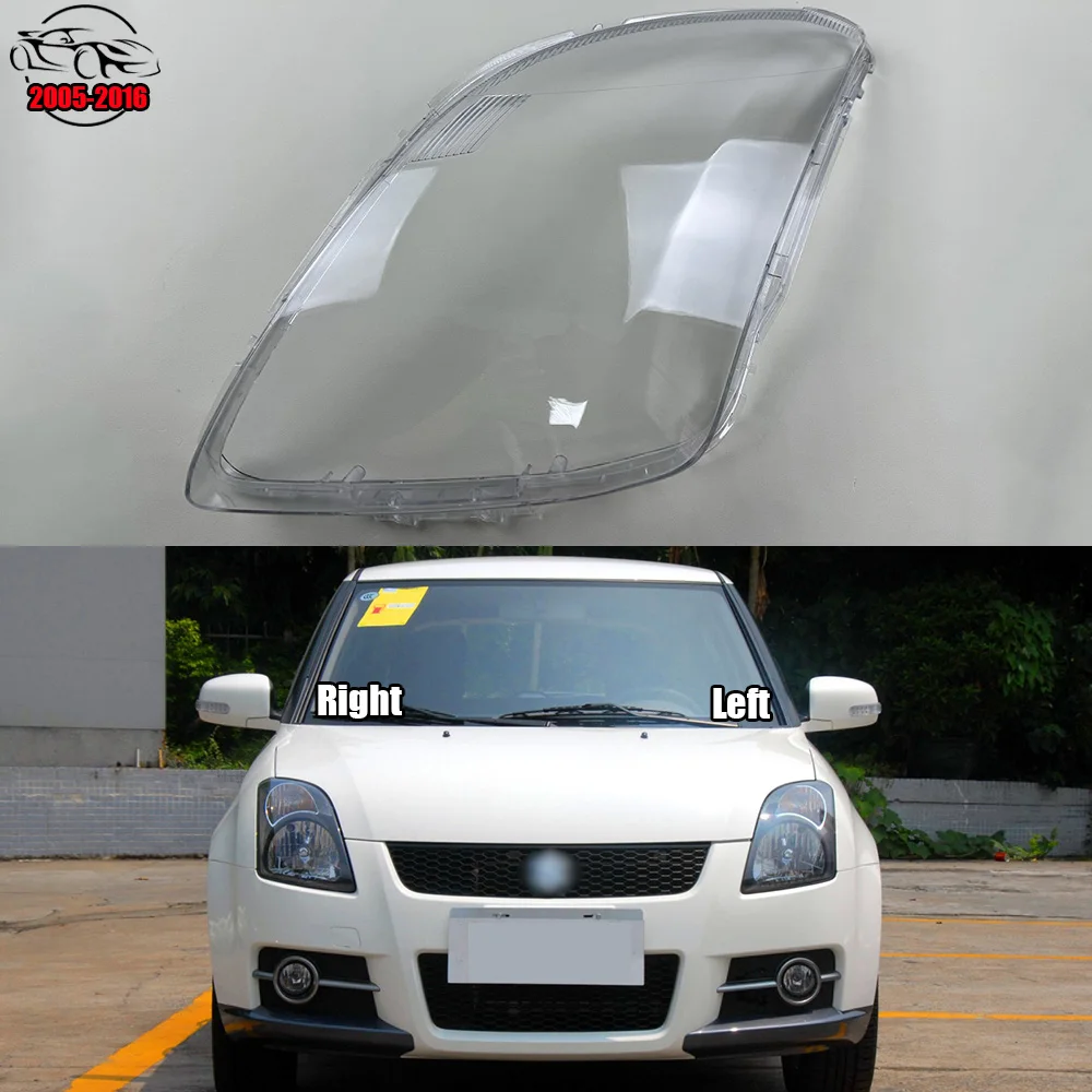 

For Suzuki Swift 2005~2016 Headlight Cover Headlamp Shell Mask Transparent Lampshdade Lens Plexiglass Auto Replacement Parts