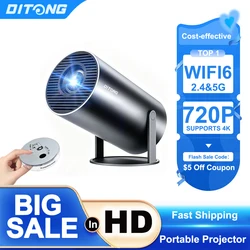 DITONG HY300 Plus HD Projector portatil 4K projetor Android  LED Video Home Theater Cinema Phone mini Proyector Movie HY300 pro