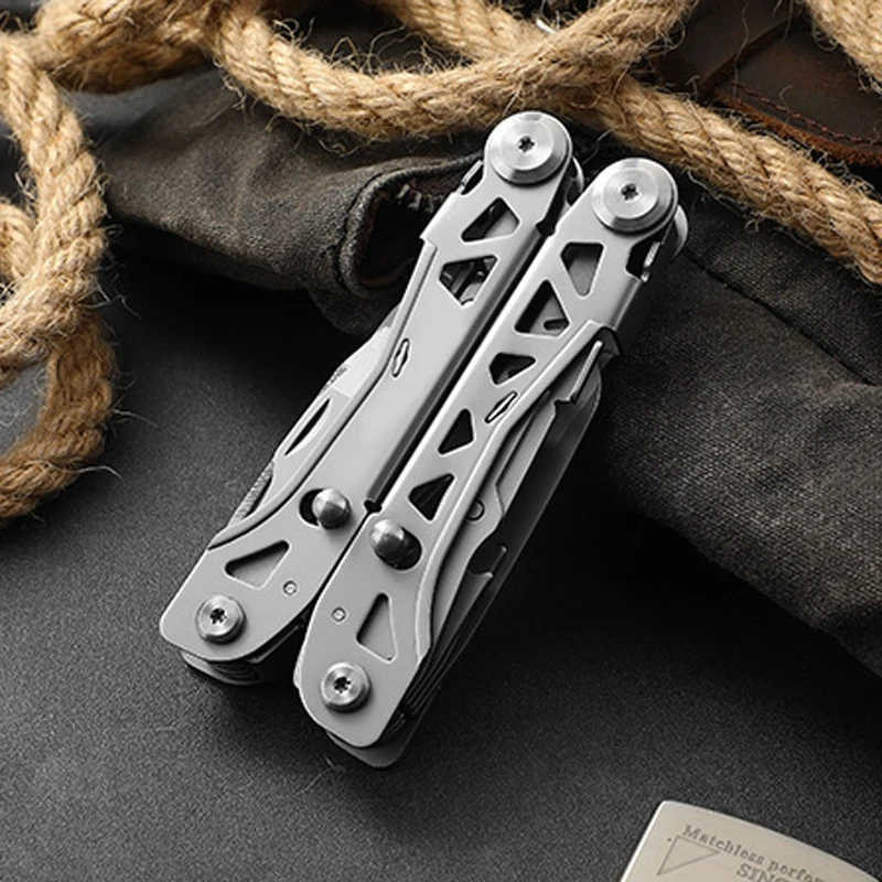 3cr13 Stainless steel Multi functional pliers outdoor Portable unpack tools with small knives Scissor wrench Bottle Opener