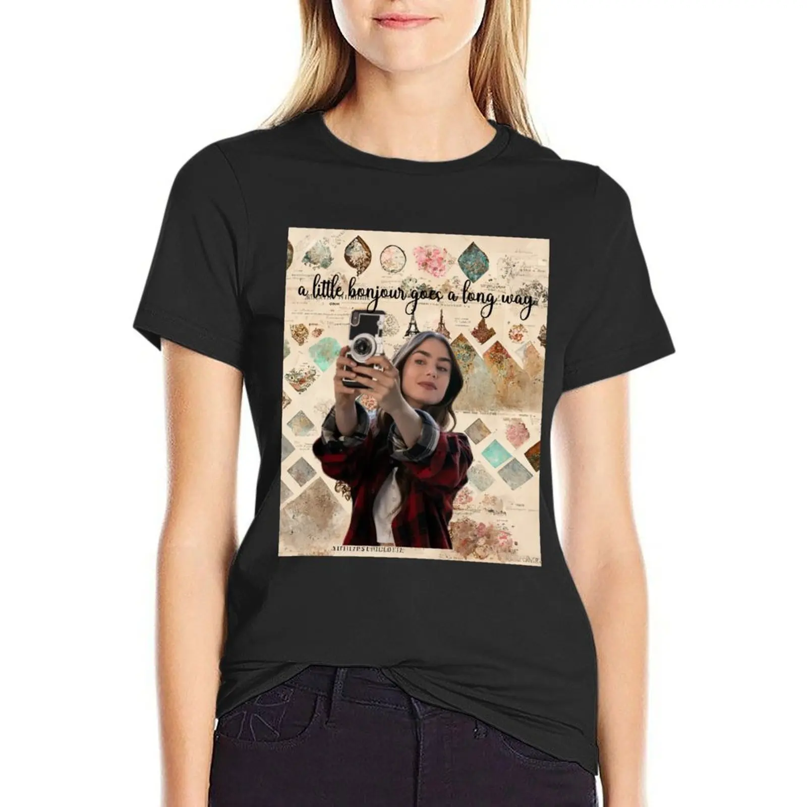 

Emily in Paris1 T-Shirt vintage tees customs design your own Womens graphic t shirts