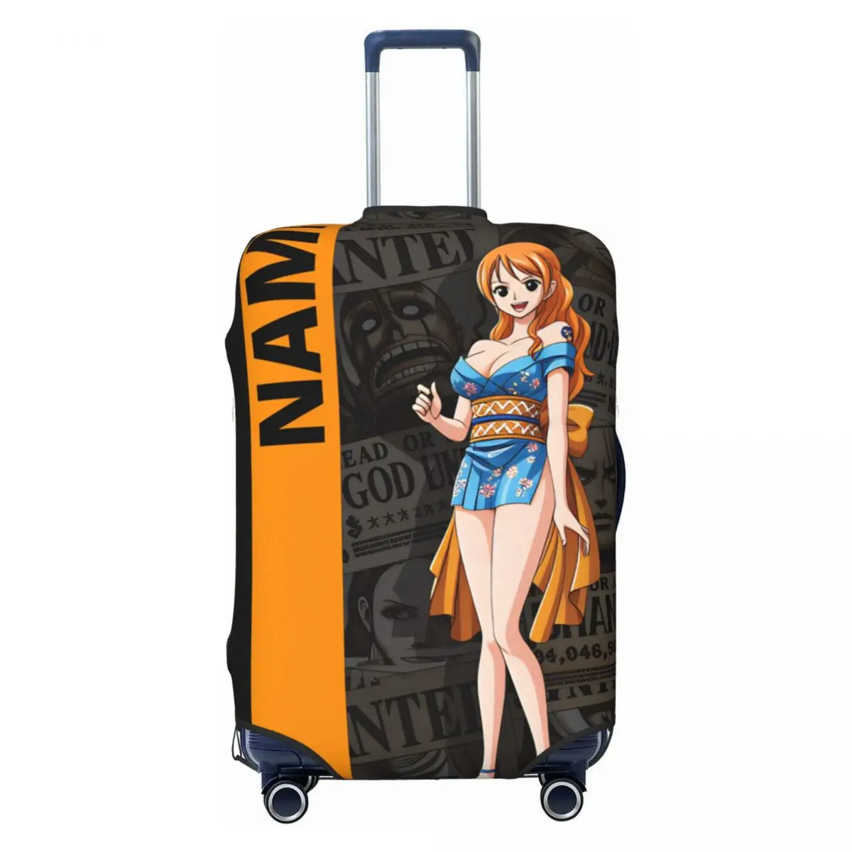 

Милый чехол для чемодана с персонажами One Piece: Намис, моющийся, в стиле аниме, классической манги и кино, для путешествий