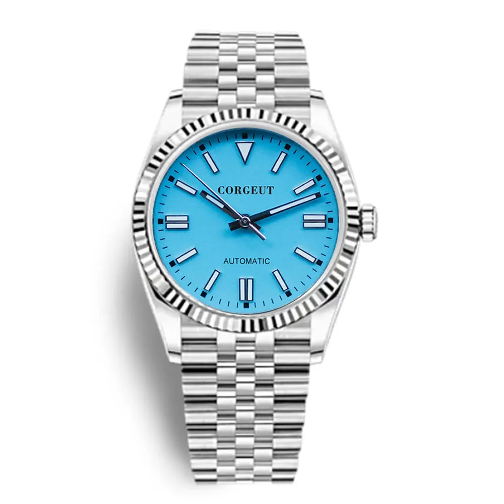 

36/39 мм 2023 новый дизайн механические наручные часы Роскошные Corgeut 10 бар с сапфировым стеклом NH35 автоматические часы для мужчин рифленый безель