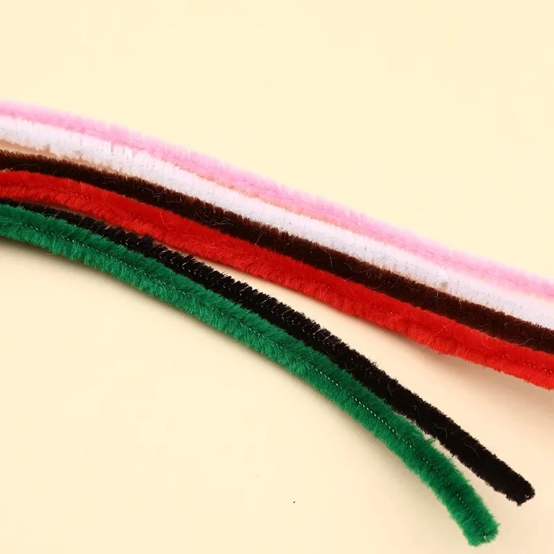 100個入り カラフル ツイストロッド シェニールステム ウールルート ふわふわ バー 鉄線 DIY 手芸 ツイストバー デコレーション