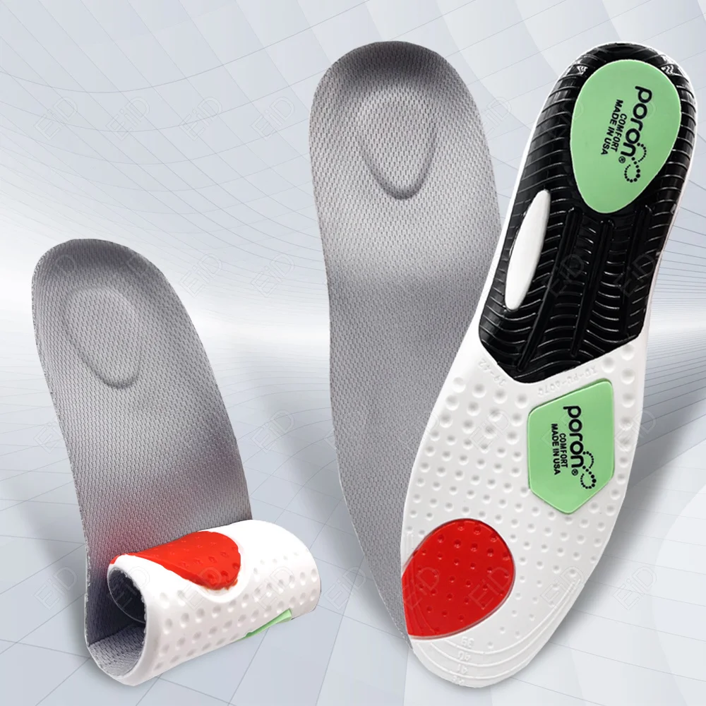 Melhores Palmilhas Ortopédicas para Pés, EVA Gel, Absorção de Choque, Saúde Orthotic Sole Pad, Sport Arch Support, Fascite Plantar