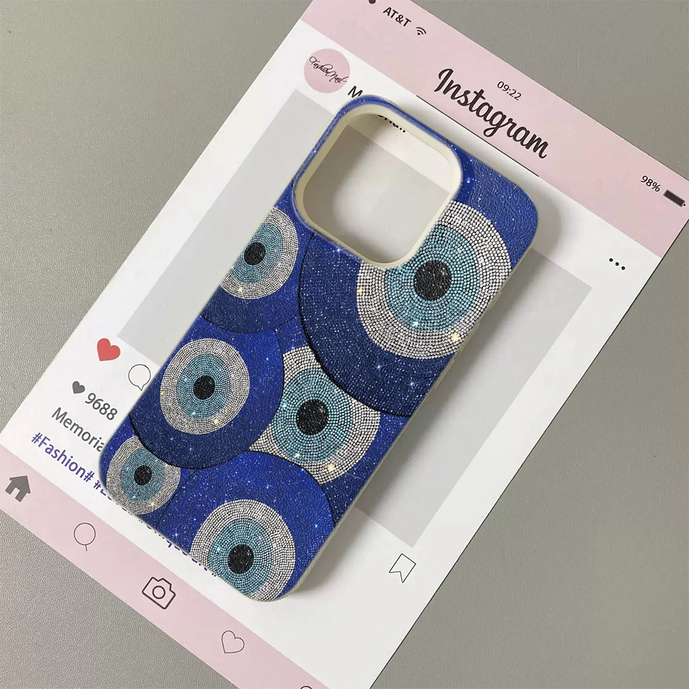 Pattern Blue Eye Evil Phone Ca - Vintage Floral Pattern Soft Case recension och pris