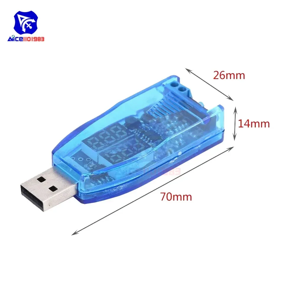 Dual LED DC-DC DC 5V to 1.2V -3V 5V 9V 12V 16V 24V USB Step Up Down Buck Boost Converter Power Supply Module Voltmeter Ammeter