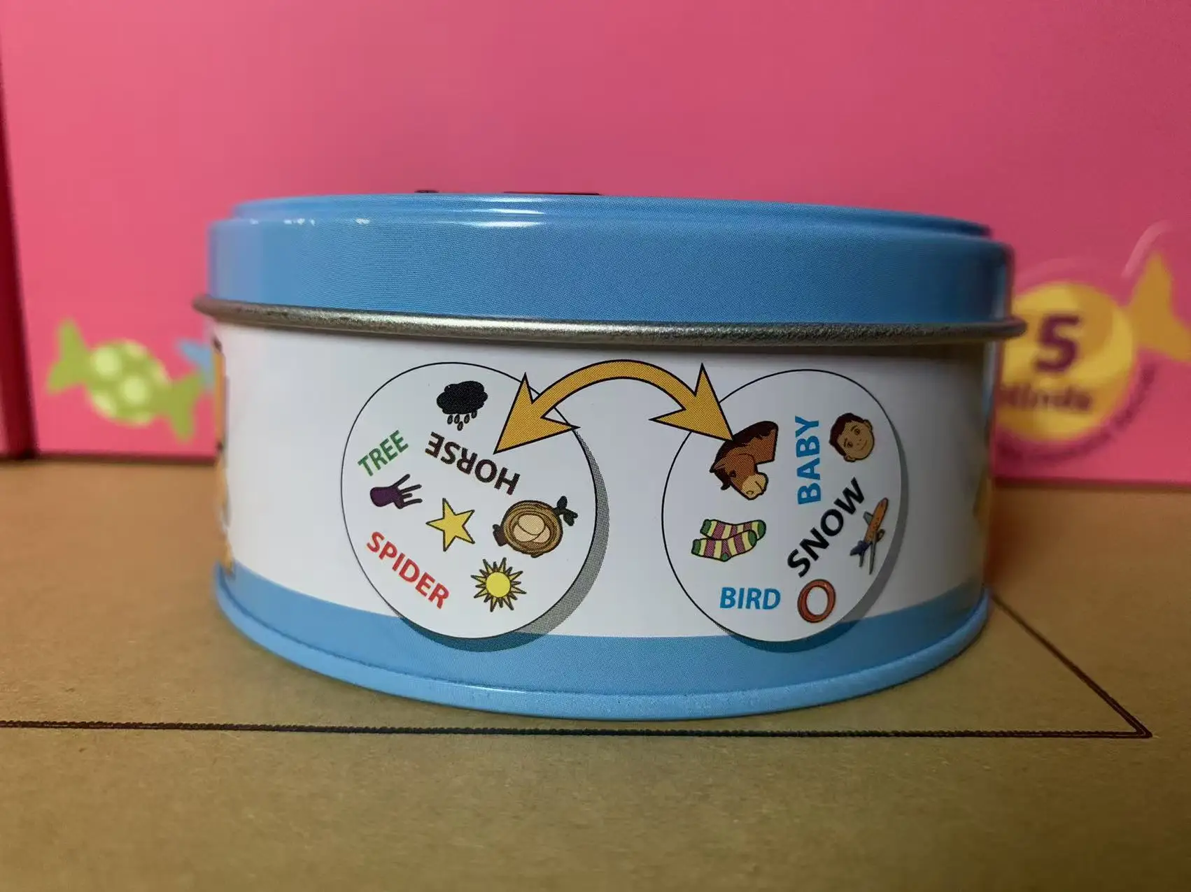 لعبة لوح الورق لعبة صندوق حديد عائلي مضحك ترفيه حفلة عطلات أداة تخييم رياضية أصدقاء الهيب هدايا عيد الميلاد والهالوين #6