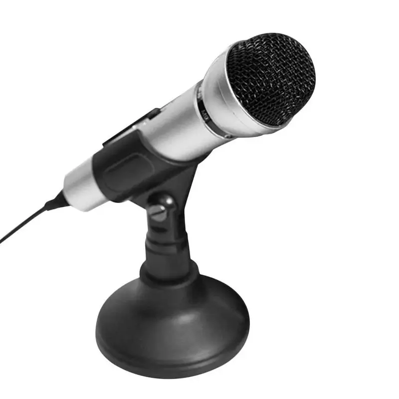 PC Mic M9 Mic Singing Karaoke Microphone Vocal Handheld Computer Microphone With Universal Compatibility Ergonomic Design For