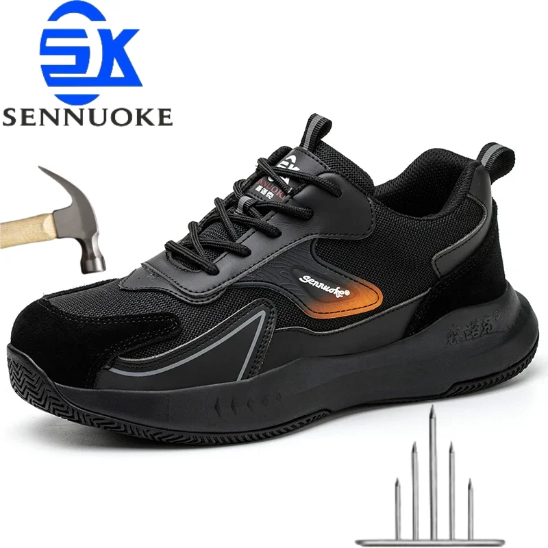 

Safety Shoes Men for Work Lightweight Sport Sneakers Steel Toes Safety Tennis Protection for the Feet Original