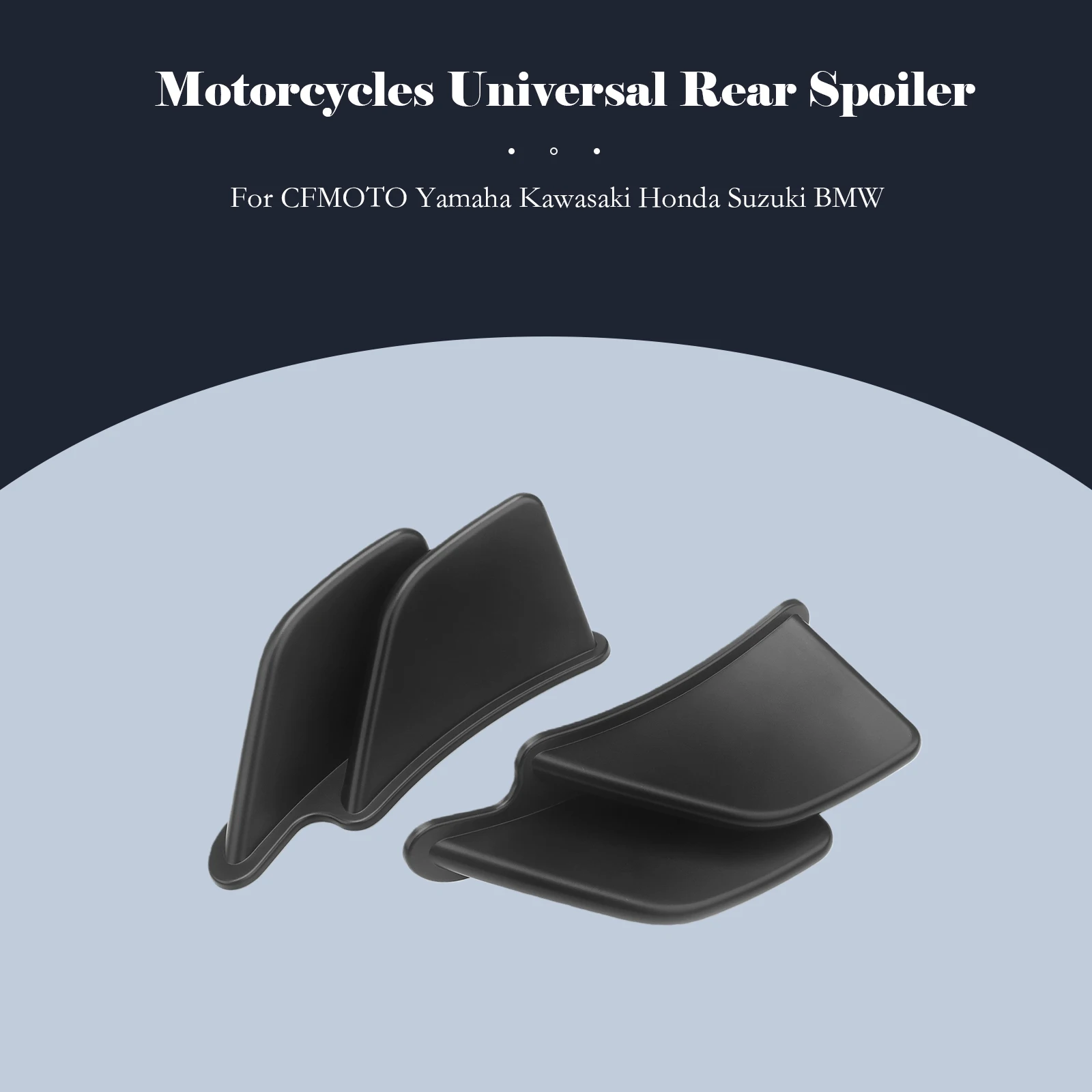 

Motorcycle Universal Aerodynamic Rear Cover Wind Wing Kit Fixed Winglet For CFMOTO Yamaha Kawasaki Honda Suzuki BMW