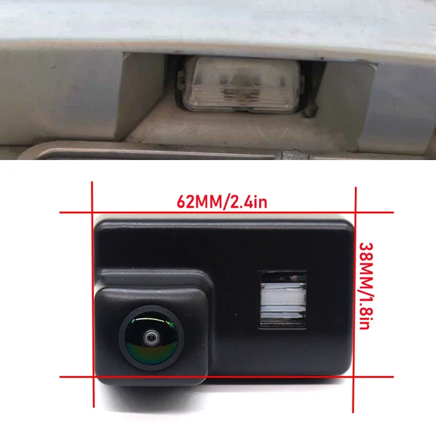 سيارة الرؤية الخلفية احتياطية كاميرا لبيجو 206 306 207 307 1998 ~ 2014 2015 كامل HD للرؤية الليلية عكس كاميرا لموقف السيارات مقاوم للماء #5