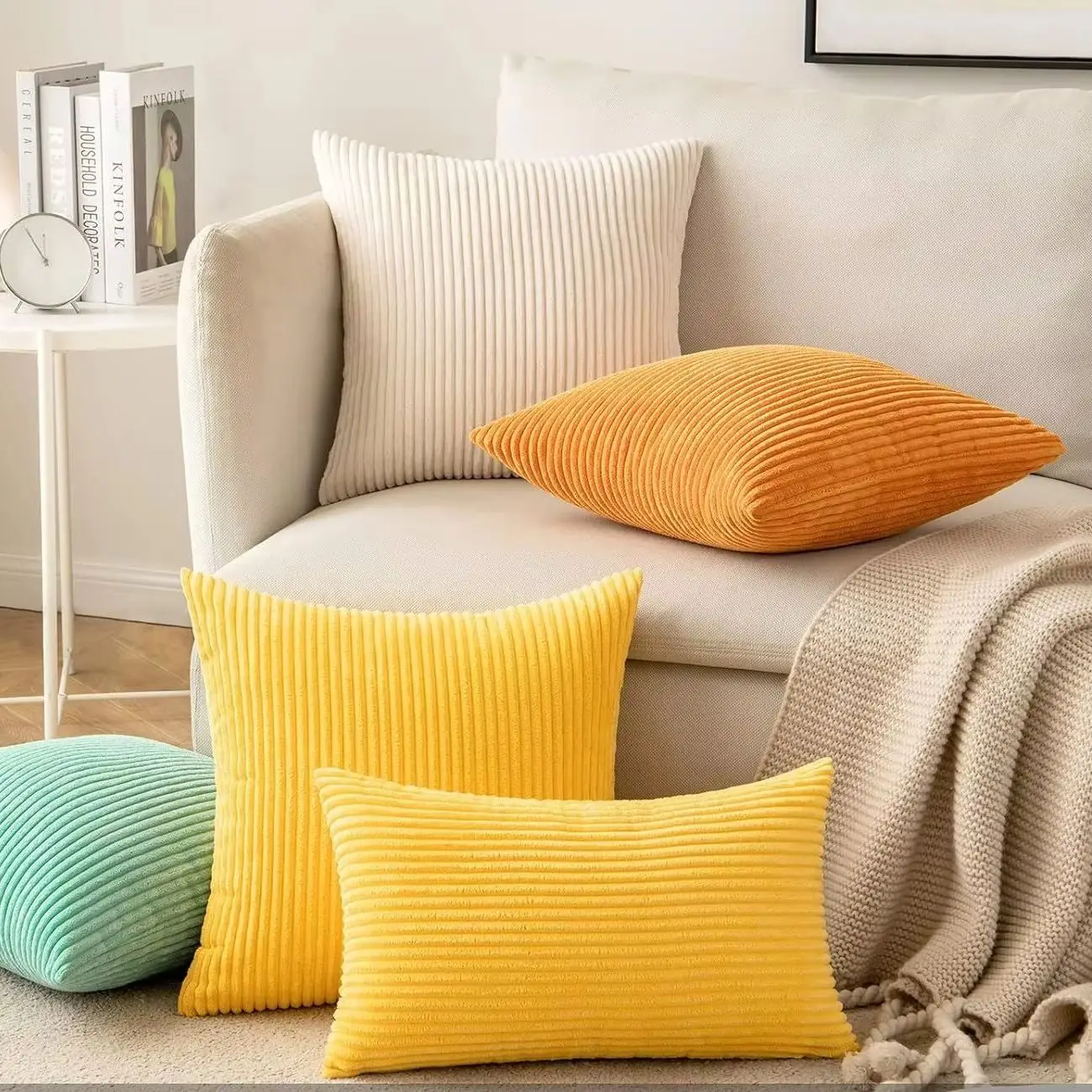 

Customized Pillow Cover in Multiple Sizes 35/45/50/60/70CM Living Room Sofa Hotel Bedroom Bed Cushion Cover