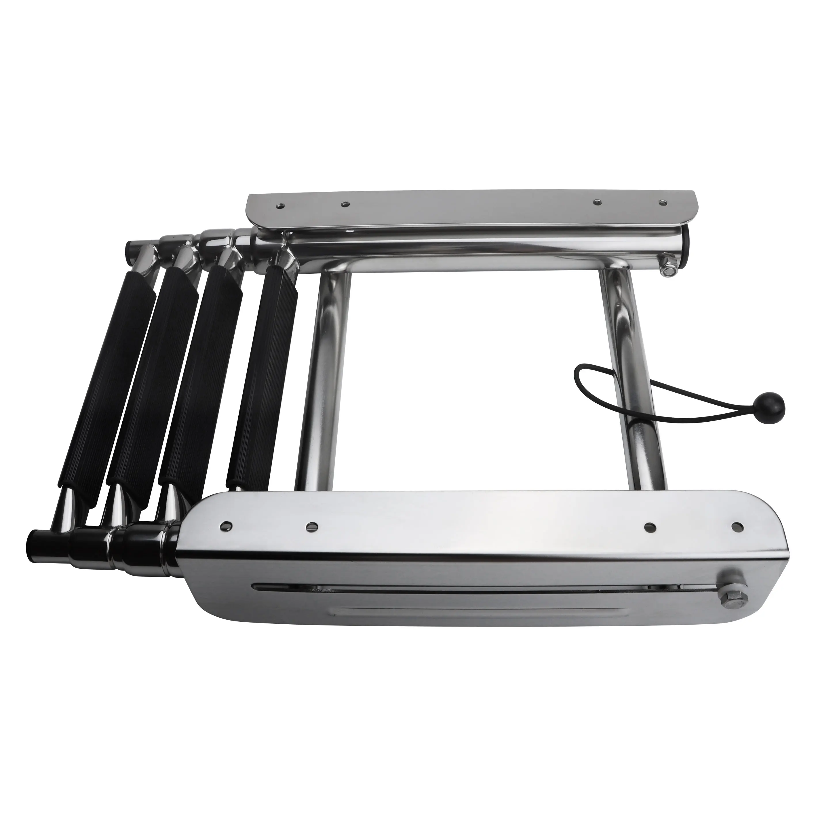 سلم 4 خطوات 316 من الفولاذ المقاوم للصدأ تحت منصة منزلق جبل تصغير سلم الصعود سلم القارب #2