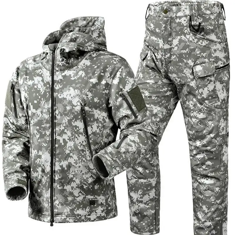 Winter Thicken Men's Camouflage Suit Waterproof Tactical Training Workwear Other Profession Workwear Spring 2026