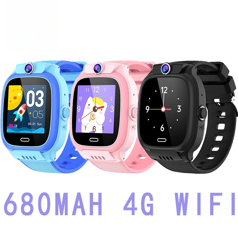 

Детские умные часы Y36 HD 1,44 дюйма Видеозвонок 4G Wi-Fi Трекер местоположения SOS Водонепроницаемая SIM-карта Семейный уход 680 мАч Часы