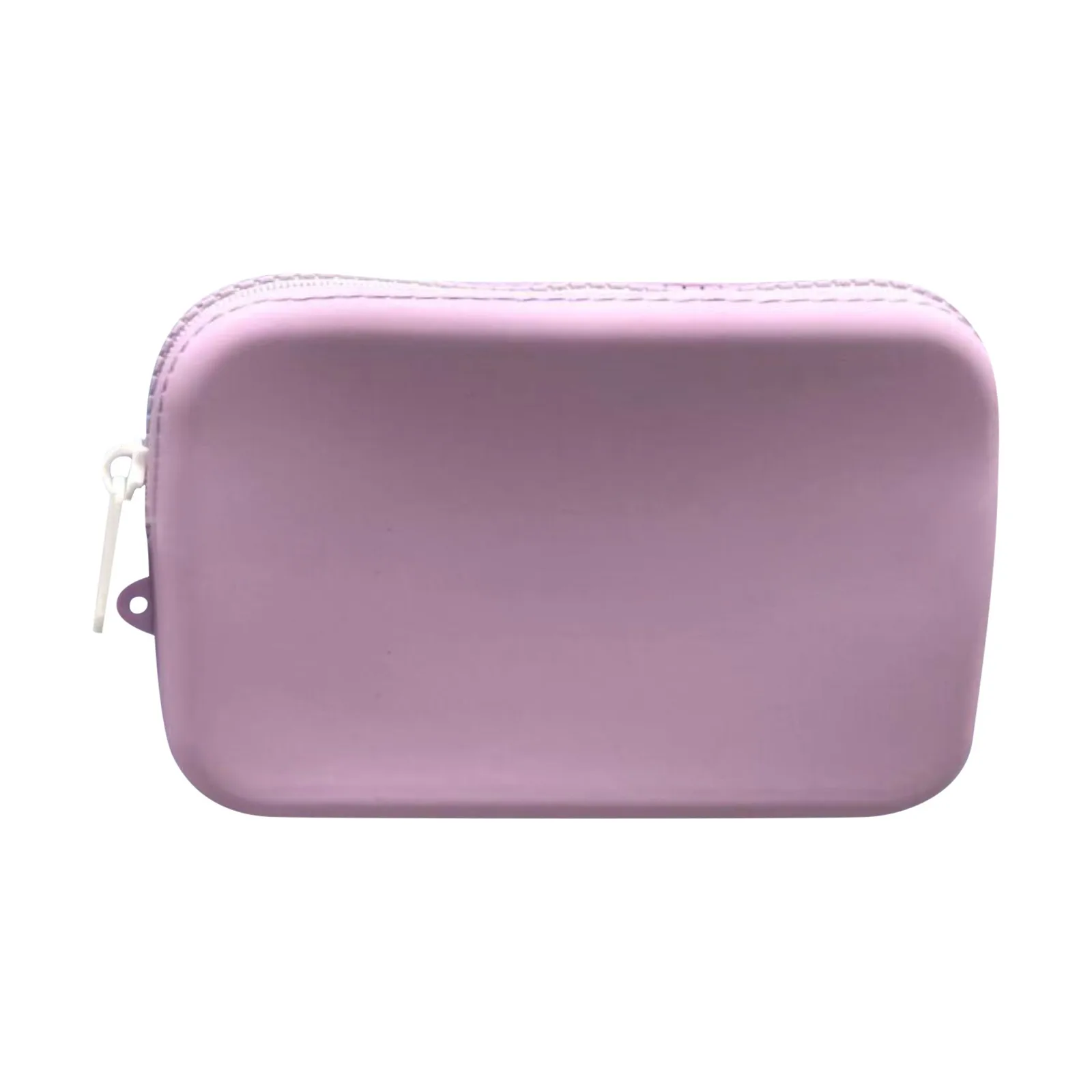 Borsa portaoggetti cosmetica piccola quadrata in silicone Porta pennelli per trucco da viaggio di grande capacità Organizzatore cosmetico portatile